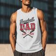 Vintage Baseball Dad Daddy Father's Day Baseball Players Men Tank Top