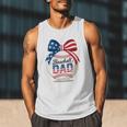 Vintage Baseball Dad Patriotic USA Flag 4th Of July Fathers Premium Men Tank Top Vintage Baseball Dad Patriotic USA Flag 4th Of July Fathers Premium Men Tank Top