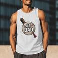 Vintage Father's Day 1 Baseball Dad Baseball Lovers Players Men Tank Top Vintage Father's Day 1 Baseball Dad Baseball Lovers Players Men Tank Top