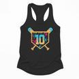 10 Years Old 10th Birthday Baseball Ice Cream Dripping Boys Flowy Tank