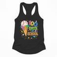 100 Days Of School Baseball Ice Cream Drip Boys Kids Player Flowy Tank