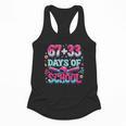 67 33 Days Of School Baseball Drip 100th Day Of School Boys Flowy Tank