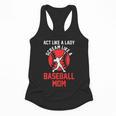 Act Like a Lady Scream Like a Baseball Mom Baseball Flowy Tank