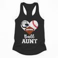 Ball Aunt Heart Football Baseball Hockey Game Day Flowy Tank Ball Aunt Heart Football Baseball Hockey Game Day Flowy Tank