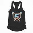 Baseball 5 Year Old Ice Cream Drip 5th Birthday Boy Number 5 Flowy Tank