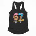 Baseball 67 Ice Cream Drip Skeleton Six Seven Boys Meme Flowy Tank