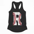 Baseball Alphabet Monogram Initial Letter R Flowy Tank Baseball Alphabet Monogram Initial Letter R Flowy Tank