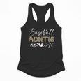 Baseball Auntie Leopard Baseball Heart Flowy Tank