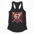 Baseball Candy Cane Drip 6 7 Six Seven Meme Christmas Boys Flowy Tank