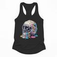 Baseball Catcher Mask Ice Cream Dripping Baseball Boys Flowy Tank