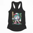 Baseball Character Cartoon Batter Drip Style Women Men Flowy Tank Baseball Character Cartoon Batter Drip Style Women Men Flowy Tank