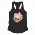 Baseball Drip Ice Cream Coquette Pink Bow Baseball Player Flowy Tank