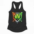 Baseball Drip Ice Cream St Patricks Day Shamrock Lucky Flowy Tank