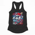 Baseball Drip Icecream Heart Valentine Day Boys Kids Red Flowy Tank