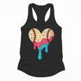 Baseball Drip Melting Ice Cream Baseball Heart Boys Girls Flowy Tank Baseball Drip Melting Ice Cream Baseball Heart Boys Girls Flowy Tank