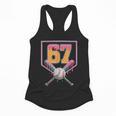 Baseball Drip Number 67 Fun Six Seven 6 7 Meme Flowy Tank