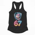 Baseball Drip Number 67 Player 67th Birthday Ice Cream 67 Flowy Tank