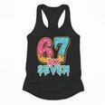 Baseball Drip Number 67 Player Trendy 6 7 Meme Flowy Tank
