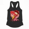Baseball Heart Valentine Baseball Ice Cream Drip Boys Girls Flowy Tank
