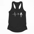 Baseball Heartbeat Pitcher Position Simple Line Art Flowy Tank