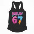 Baseball Ice Cream Drip Number 67 Player Or 67th Birthday Flowy Tank