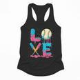 Baseball Love Drip Ice Cream Colorful Baseball Flowy Tank