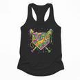 Baseball Mardi Gras Home Plate Ice Cream Drip Carnival Mask Flowy Tank Baseball Mardi Gras Home Plate Ice Cream Drip Carnival Mask Flowy Tank
