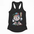Baseball Mascot Attitude Graffiti Splash Bat Cap Flowy Tank Baseball Mascot Attitude Graffiti Splash Bat Cap Flowy Tank