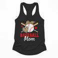 Baseball Mom Leopard Heart Mother's Day Girls Flowy Tank