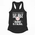 Baseball Mom Quote I Teach My Kids To Hit And Steal Flowy Tank Baseball Mom Quote I Teach My Kids To Hit And Steal Flowy Tank