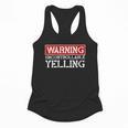 Baseball Mom Warning Uncontrollable Yelling Funny Sign Flowy Tank