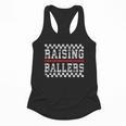 Baseball Player Raising Ballers Game Day Respect The Drip Flowy Tank