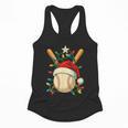 Baseball Santa Christmas Ball Baseball Lover Player Boys Flowy Tank