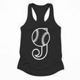 Baseball Sport Player Monogram Cool Initial Letter J Flowy Tank