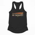 Baseball Tee My Therapist Bat Men Women Kids Flowy Tank