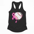 Breast Cancer Awareness Baseball Mom Flowy Tank