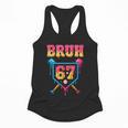 Bruh Baseball Ice Cream Drip Number 67 Player 67th Birthday Flowy Tank