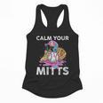 Calm Your Mitts Baseball Ice Cream Drip Crossed Bats Sport Flowy Tank