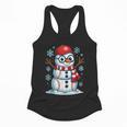 Christmas Baseball Snowman Xmas Pajamas Women Men Boys Flowy Tank Christmas Baseball Snowman Xmas Pajamas Women Men Boys Flowy Tank