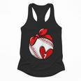Custom Baseball Mom Number 7 Heart For Mom Mommy Flowy Tank