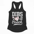 Dibs On The Coach Coach's Wife Quote Baseball Mom Flowy Tank