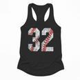 Distressed Baseball Number 32 Jersey Uniform Player Fan Flowy Tank Distressed Baseball Number 32 Jersey Uniform Player Fan Flowy Tank