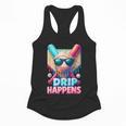 Drip Happens Baseball Ice Cream Bat And Ball With Sunglasses Flowy Tank