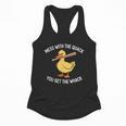 Duck And Baseball Bat Mess With The Quack You Get Whack Flowy Tank