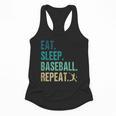 Eat Sleep Baseball Repeat Baseball Player Baseball Flowy Tank