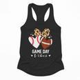Game Day Vibes Football Baseball Mom Heart Flowy Tank
