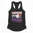 GodMom Rookie Of Year 1st Birthday Baseball Theme Matching Flowy Tank