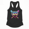 Happy 100 Days Of School Baseball Drip 100th Day Of School Flowy Tank Happy 100 Days Of School Baseball Drip 100th Day Of School Flowy Tank