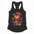 My Heart Is On That Field Cute Baseball Mom Women Flowy Tank My Heart Is On That Field Cute Baseball Mom Women Flowy Tank