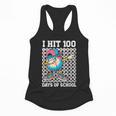I Hit 100 Days Of School Baseball Ice Cream Drip Boys Girls Flowy Tank